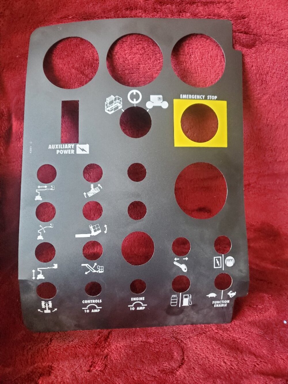 Genie Ground Control Panel Replacement decal 43661-C New, Unused